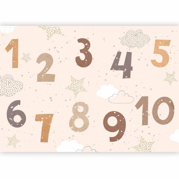 Papier peint - Numbers Among Snowflakes