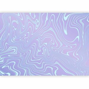 Papier peint - Sea Abstraction - Intriguing Composition of Wavy Shapes in Shades of Blue