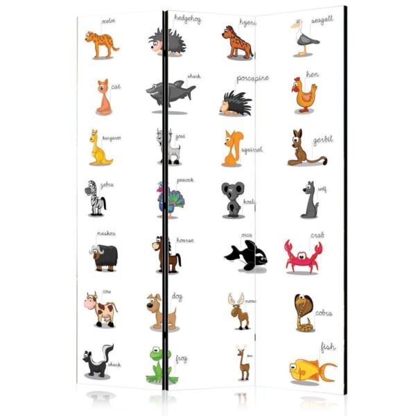 Paravent - Learning by playing (animals) Paravent - Learning by playing (animals)