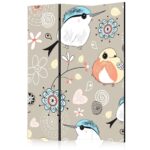 Paravent - Natural pattern with birds