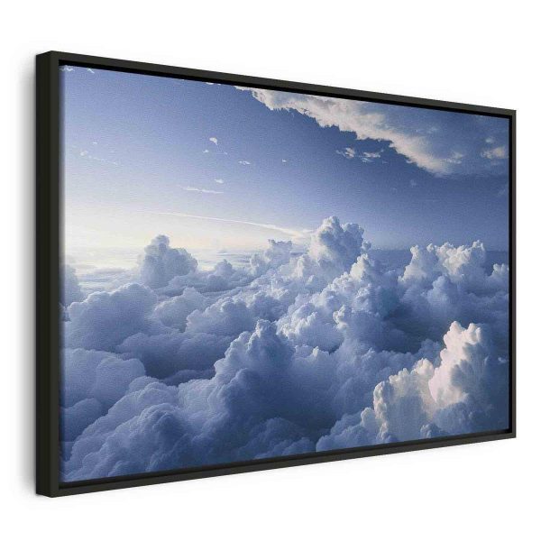 Tableau - Aerial Landscapes: Rays Lighting Up Fluffy Cloud Formations Tableau - Aerial Landscapes: Rays Lighting Up Fluffy Cloud Formations