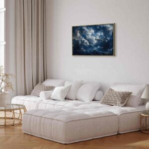 Tableau - Astronomical Wonders: Clouds and Stars in Harmonious Combination