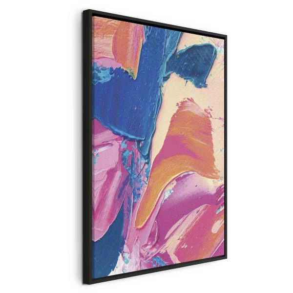 Tableau - Energetic Shapes - Dynamic Oil Paint Composition on Canvas Tableau - Energetic Shapes - Dynamic Oil Paint Composition on Canvas