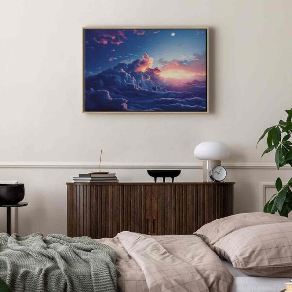Tableau - Night Concert in the Mountains: Clouds Illuminated by the Last Rays of the Sun