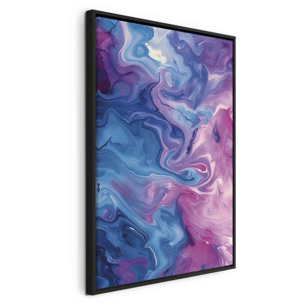 Tableau - Night Flows - Abstract Waves in Shades of Blue and Violet Tableau - Night Flows - Abstract Waves in Shades of Blue and Violet