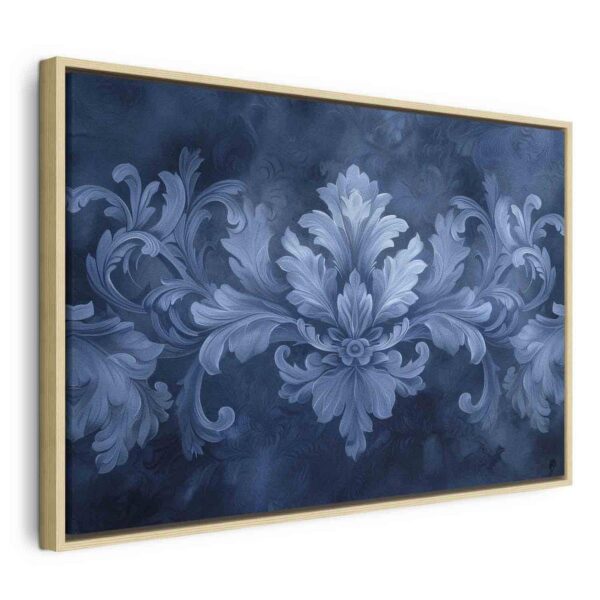 Tableau - Ornament in Blue and Cool Colors Dark Blue Decoration