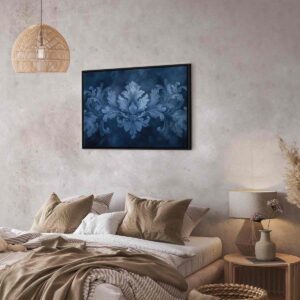Tableau - Ornament in Blue and Cool Colors Dark Blue Decoration