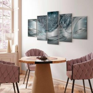 Tableau - Sparkling Dandelions (5 Parts) Blue Wide