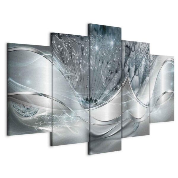Tableau - Sparkling Dandelions (5 Parts) Blue Wide Tableau - Sparkling Dandelions (5 Parts) Blue Wide
