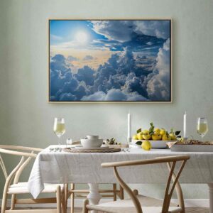 Tableau - Symphony of Light: Sun and Clouds Collaborating on a Beautiful Sky