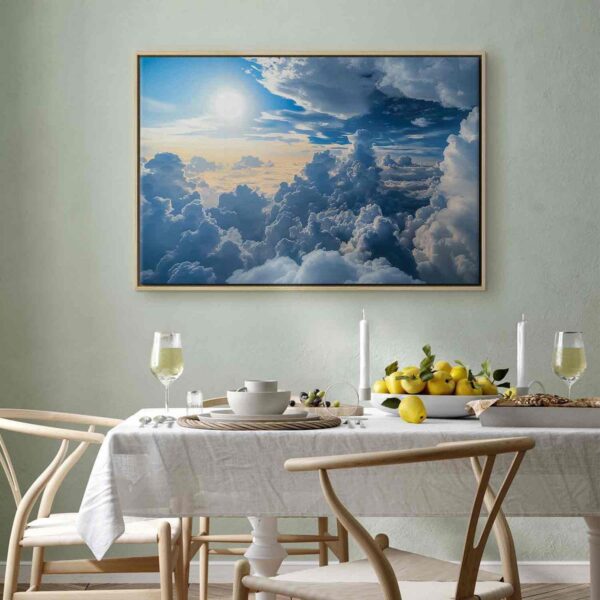 Tableau - Symphony of Light: Sun and Clouds Collaborating on a Beautiful Sky