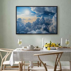 Tableau - Symphony of Light: Sun and Clouds Collaborating on a Beautiful Sky