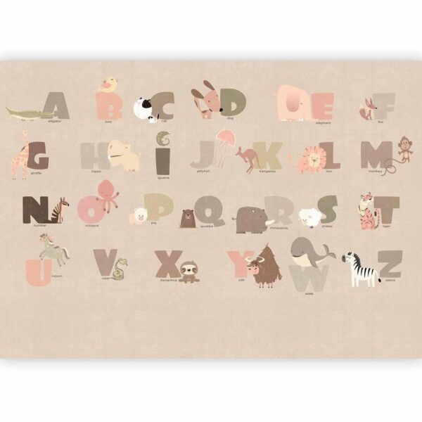 Papier peint - A Beige Alphabet
