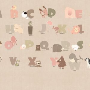 Papier peint - A Beige Alphabet