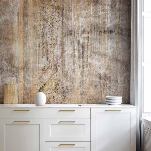 Papier peint - Abstract beige - background with black textured concrete patterns Papier peint - Abstract beige - background with black textured concrete patterns