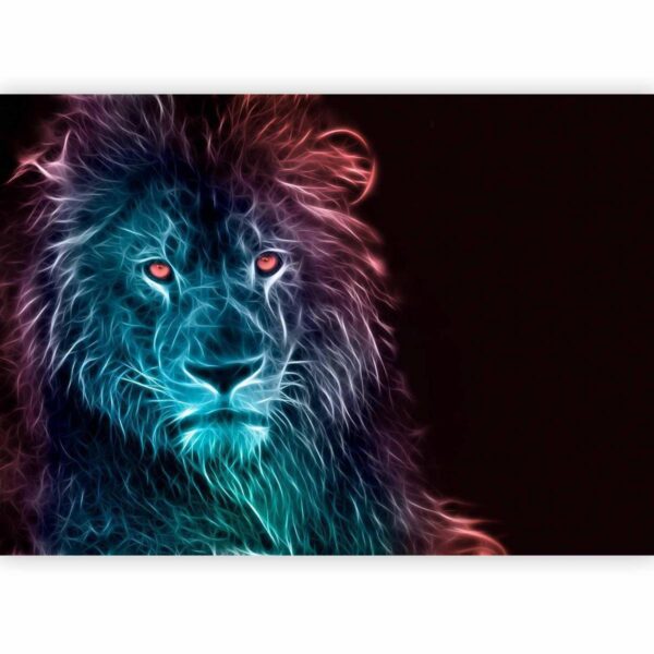 Papier peint - Abstract lion - rainbow