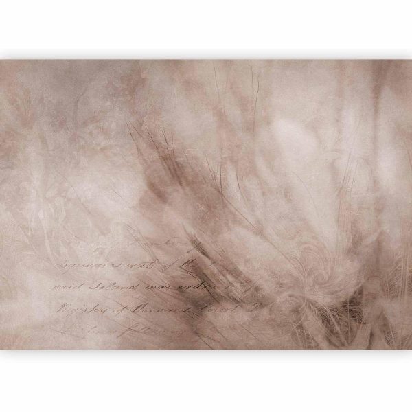 Papier peint - Abstract scandi boho - delicate composition with lettering and flowers