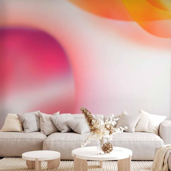 Papier peint - Abstraction - Pink Planet Closest to the Sun on a Light Sky Background Papier peint - Abstraction - Pink Planet Closest to the Sun on a Light Sky Background