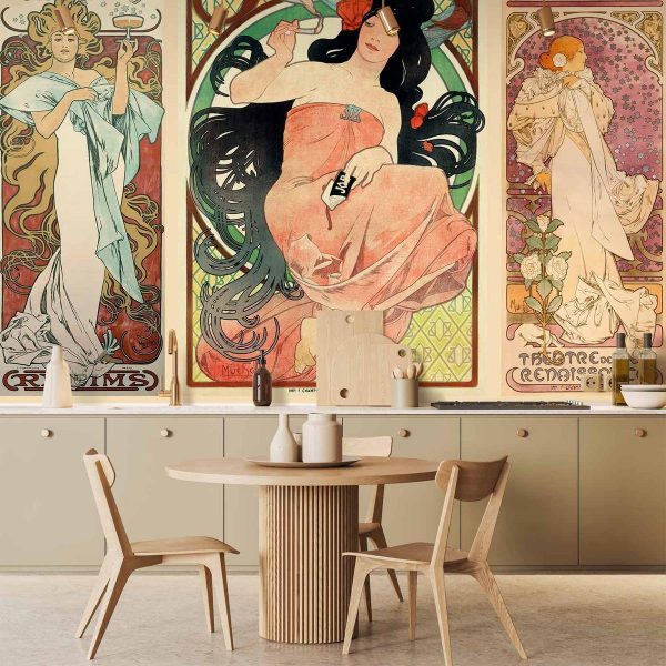 Papier peint - Alphonse Mucha Women's