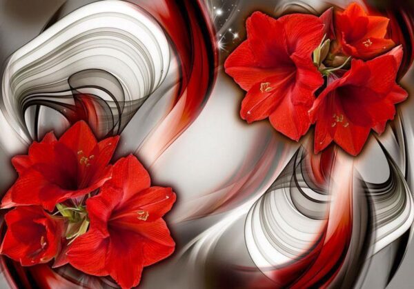 Papier peint - Amaryllis - Ballad of the Red
