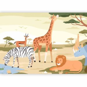 Papier peint - Animals From Jungle Vector Illustration