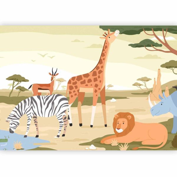 Papier peint - Animals From Jungle Vector Illustration