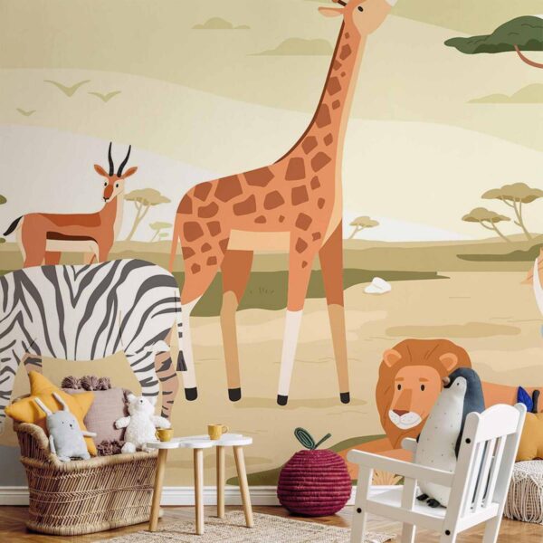 Papier peint - Animals From Jungle Vector Illustration Papier peint - Animals From Jungle Vector Illustration