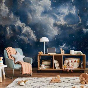 Papier peint - Astronomical Wonders: Clouds and Stars in Harmonious Combination