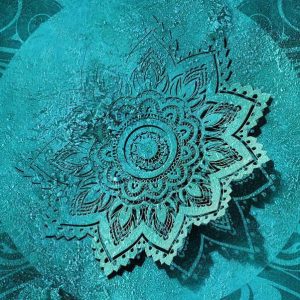 Papier peint - Azure Flower