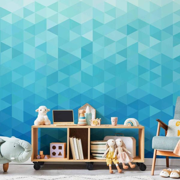 Papier peint - Azure pixel Papier peint - Azure pixel