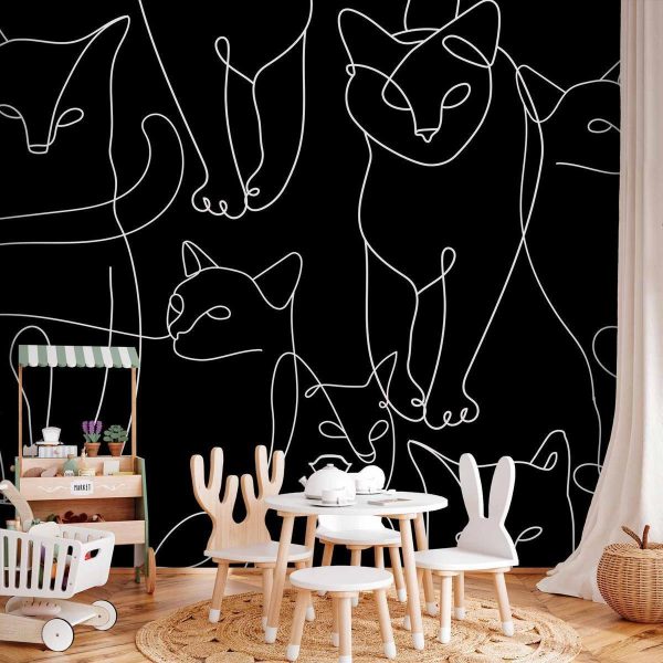 Papier peint - Cat Habits - First Variant Papier peint - Cat Habits - First Variant
