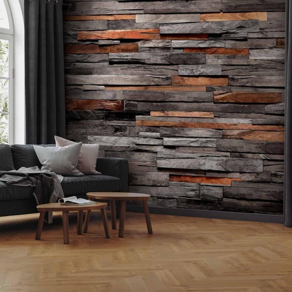 Papier peint - Cedar Smell (Grey and Brown) Papier peint - Cedar Smell (Grey and Brown)