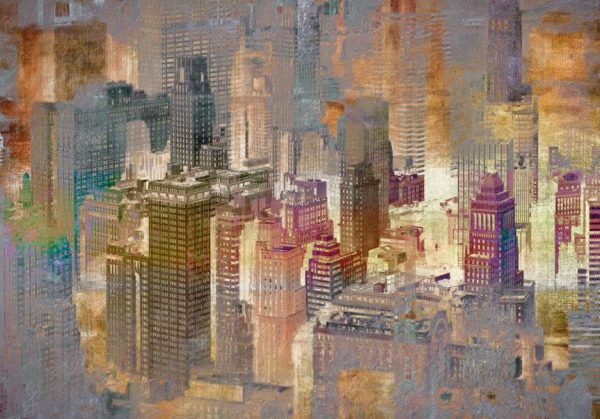 Papier peint - City in the mist