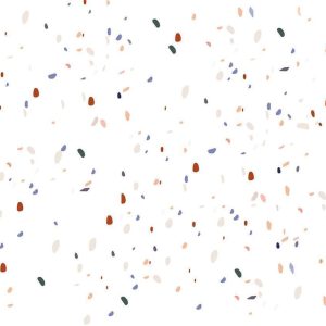 Papier peint - Classic Terrazzo on White Background