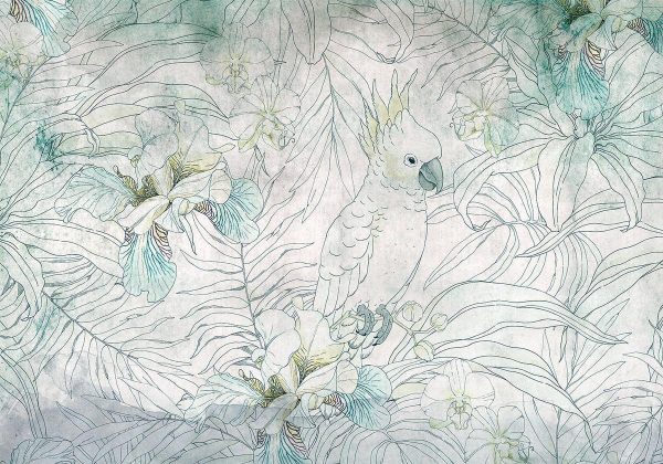 Papier peint - Cockatoo in the Garden