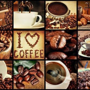 Papier peint - Coffee - Collage