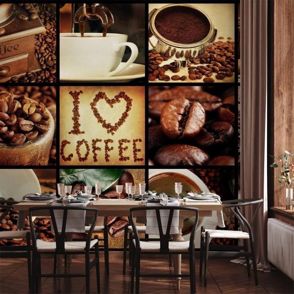 Papier peint - Coffee - Collage