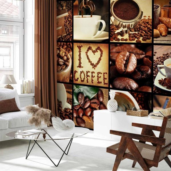 Papier peint - Coffee - Collage Papier peint - Coffee - Collage