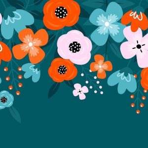 Papier peint - Colorful Bloom - Third Variant