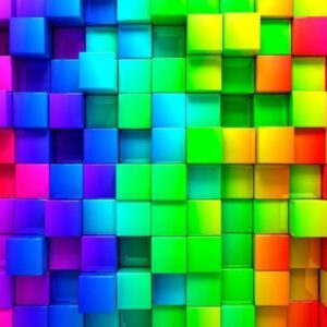 Papier peint - Colourful Cubes