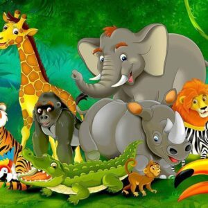 Papier peint - Colourful Safari