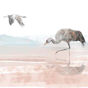 Papier peint - Cranes Over the Water