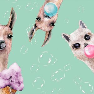 Papier peint - Crazy Llamas
