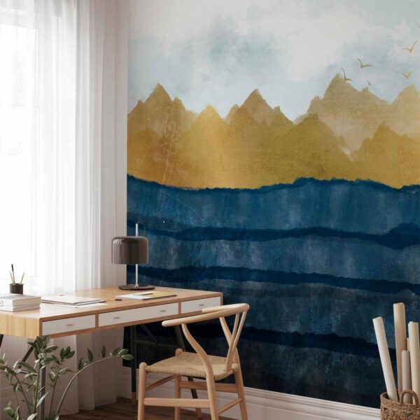 Papier peint - Dawn in the Mountains - Second Variant Papier peint - Dawn in the Mountains - Second Variant