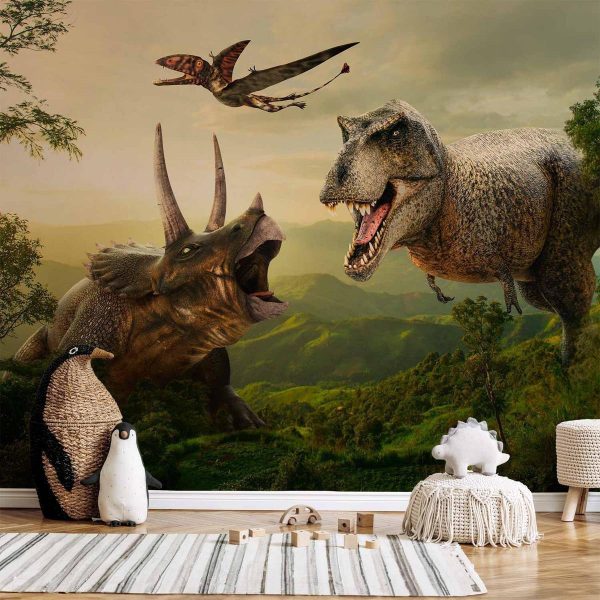 Papier peint - Dinosaur Square Papier peint - Dinosaur Square