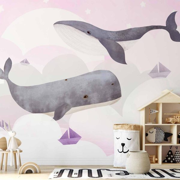 Papier peint - Dream Of Whales - Second Variant Papier peint - Dream Of Whales - Second Variant
