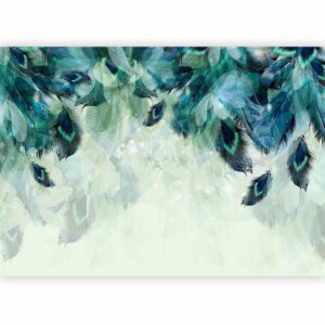 Papier peint - Emerald Feathers