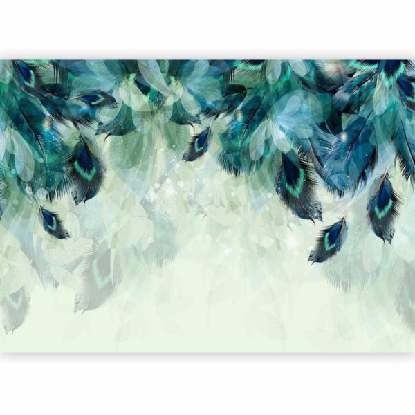 Papier peint - Emerald Feathers
