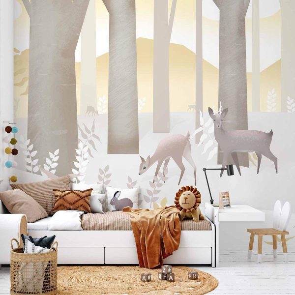 Papier peint - Fairy-Tale Forest - Third Variant Papier peint - Fairy-Tale Forest - Third Variant