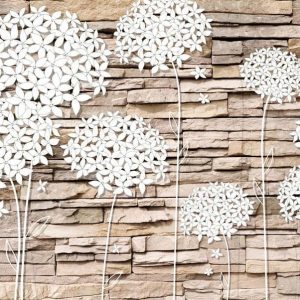 Papier peint - Flowers on the Stone